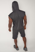 Купить Спортивный костюм летний мужской темно-серого цвета 2262TC, фото 9
