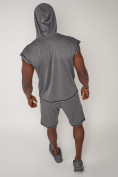 Купить Спортивный костюм летний мужской серого цвета 2264Sr, фото 9
