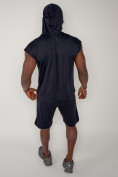 Купить Спортивный костюм летний мужской темно-синего цвета 2264TS, фото 16