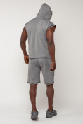Купить Спортивный костюм летний мужской светло-серого цвета 2265SS, фото 4