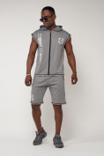 Купить Спортивный костюм летний мужской светло-серого цвета 2265SS, фото 8