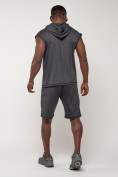 Купить Спортивный костюм летний мужской темно-серого цвета 2265TC, фото 4