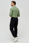 Купить Трикотажные брюки мужские черного цвета 2269Ch, фото 3