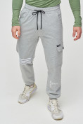 Купить Трикотажные брюки мужские серого цвета 2269Sr