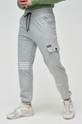 Купить Трикотажные брюки мужские серого цвета 2269Sr, фото 6