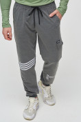 Купить Трикотажные брюки мужские темно-серого цвета 2269TC, фото 5