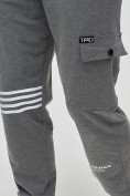 Купить Трикотажные брюки мужские темно-серого цвета 2269TC, фото 6