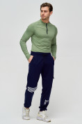 Купить Трикотажные брюки мужские темно-синего цвета 2269TS, фото 4