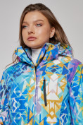 Купить Горнолыжная куртка женская зимняя большого размера разноцветного цвета 2270-1Rz, фото 8