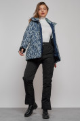 Купить Горнолыжная куртка женская зимняя большого размера темно-серого цвета 2270-1TC, фото 14