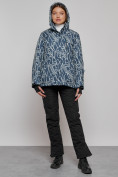 Купить Горнолыжная куртка женская зимняя большого размера темно-серого цвета 2270-1TC, фото 20