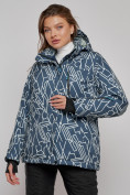 Купить Горнолыжная куртка женская зимняя большого размера темно-серого цвета 2270-1TC, фото 3