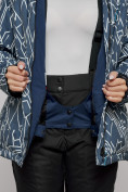 Купить Горнолыжная куртка женская зимняя большого размера темно-серого цвета 2270-1TC, фото 9