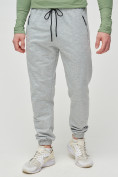 Купить Трикотажные брюки мужские серого цвета 2270Sr, фото 6