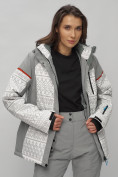 Купить Горнолыжная куртка женская зимняя великан белого цвета 2272-1Bl, фото 10