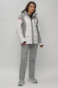 Купить Горнолыжная куртка женская зимняя великан белого цвета 2272-1Bl, фото 16