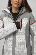 Купить Горнолыжная куртка женская зимняя великан белого цвета 2272-1Bl, фото 5