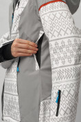 Купить Горнолыжная куртка женская зимняя великан белого цвета 2272-1Bl, фото 7