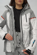 Купить Горнолыжная куртка женская зимняя великан белого цвета 2272-1Bl, фото 8