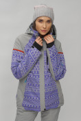 Купить Горнолыжная куртка женская зимняя великан фиолетового цвета 2272-1F