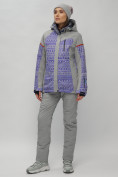 Купить Горнолыжная куртка женская зимняя великан фиолетового цвета 2272-1F, фото 12
