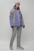 Купить Горнолыжная куртка женская зимняя великан фиолетового цвета 2272-1F, фото 13