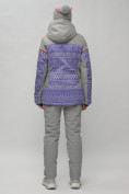 Купить Горнолыжная куртка женская зимняя великан фиолетового цвета 2272-1F, фото 14