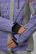 Купить Горнолыжная куртка женская зимняя великан фиолетового цвета 2272-1F, фото 5