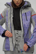Купить Горнолыжная куртка женская зимняя великан фиолетового цвета 2272-1F, фото 6