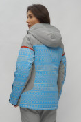 Купить Горнолыжная куртка женская зимняя великан голубого цвета 2272-1Gl, фото 16