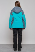 Купить Горнолыжная куртка женская зимняя большого размера бирюзового цвета 2272-3Br, фото 18
