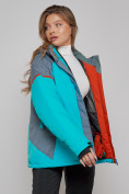 Купить Горнолыжная куртка женская зимняя большого размера бирюзового цвета 2272-3Br, фото 13