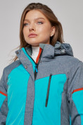 Купить Горнолыжная куртка женская зимняя большого размера бирюзового цвета 2272-3Br, фото 8