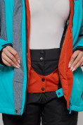 Купить Горнолыжная куртка женская зимняя большого размера бирюзового цвета 2272-3Br, фото 9