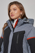 Купить Горнолыжная куртка женская зимняя большого размера черного цвета 2272-3Ch, фото 12