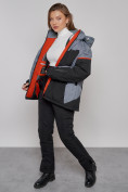 Купить Горнолыжная куртка женская зимняя большого размера черного цвета 2272-3Ch, фото 19