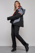 Купить Горнолыжная куртка женская зимняя большого размера черного цвета 2272-3Ch, фото 21