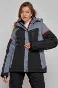 Купить Горнолыжная куртка женская зимняя большого размера черного цвета 2272-3Ch, фото 6