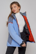 Купить Горнолыжная куртка женская зимняя большого размера фиолетового цвета 2272-3F, фото 13