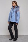 Купить Горнолыжная куртка женская зимняя большого размера фиолетового цвета 2272-3F, фото 17
