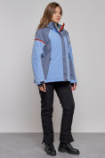 Купить Горнолыжная куртка женская зимняя большого размера фиолетового цвета 2272-3F, фото 18