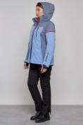 Купить Горнолыжная куртка женская зимняя большого размера фиолетового цвета 2272-3F, фото 21