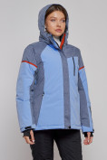 Купить Горнолыжная куртка женская зимняя большого размера фиолетового цвета 2272-3F, фото 22