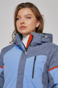 Купить Горнолыжная куртка женская зимняя большого размера фиолетового цвета 2272-3F, фото 8