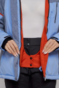 Купить Горнолыжная куртка женская зимняя большого размера фиолетового цвета 2272-3F, фото 9