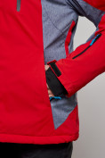 Купить Горнолыжная куртка женская зимняя большого размера красного цвета 2272-3Kr, фото 10