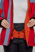 Купить Горнолыжная куртка женская зимняя большого размера красного цвета 2272-3Kr, фото 13