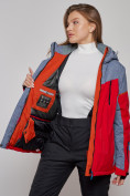 Купить Горнолыжная куртка женская зимняя большого размера красного цвета 2272-3Kr, фото 14