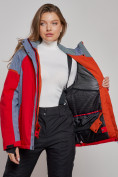 Купить Горнолыжная куртка женская зимняя большого размера красного цвета 2272-3Kr, фото 15