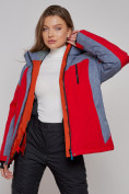 Купить Горнолыжная куртка женская зимняя большого размера красного цвета 2272-3Kr, фото 18